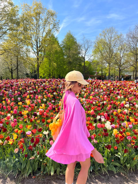 VESTIDO TÚNICA - VERMELHO - PINK - PRETO - 10% DE DESCONTO NO PIX