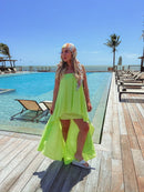 VESTIDO OCEARA - BRANCO - VERDE - 10% DE DESCONTO NO PIX