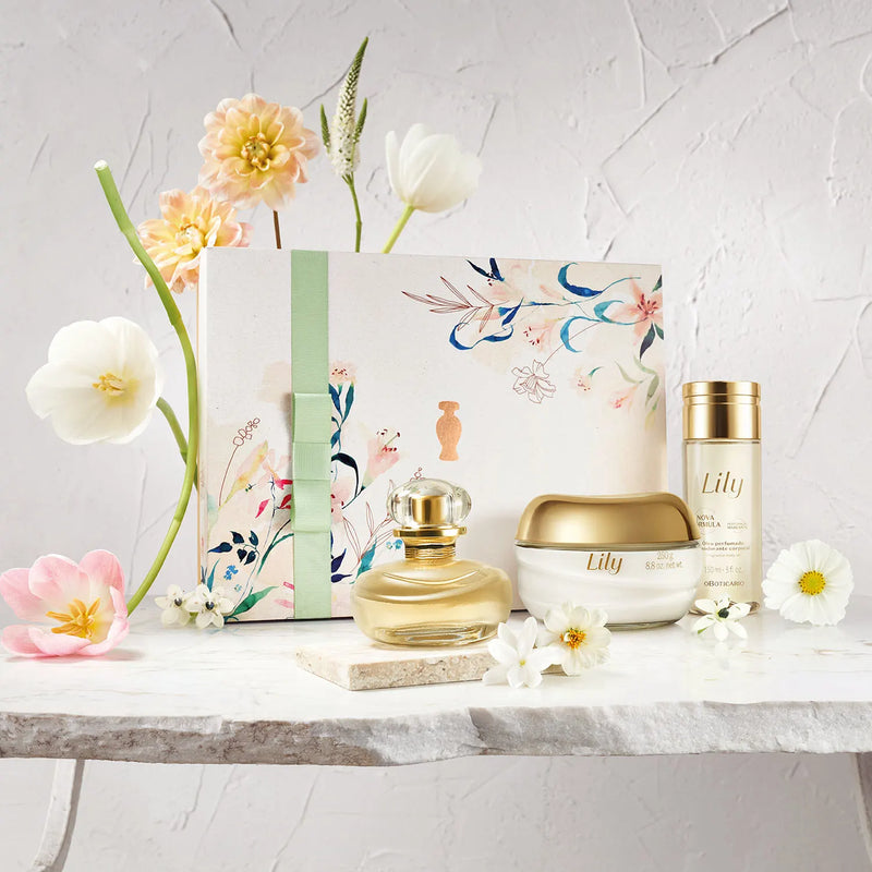 Kit Presente Dia das Mães Lily (3 itens) - 10% DE DESCONTO NO PIX