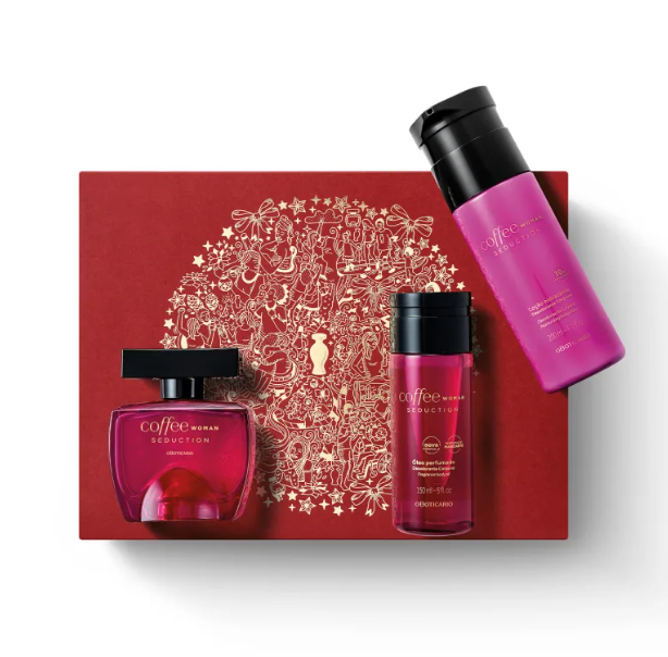 Kit Presente Natal Coffee Woman Seduction (3 itens), ÚLTIMAS UNIDADES