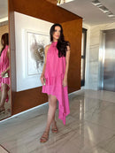 VESTIDO CASCATA - VERDE CANA - 10% DE DESCONTO NO PIX