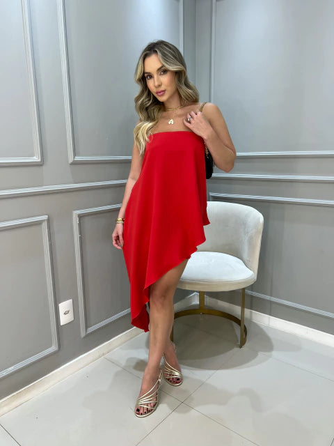 VESTIDO BRAZ - VERMELHO - 10% DE DESCONTO NO PIX
