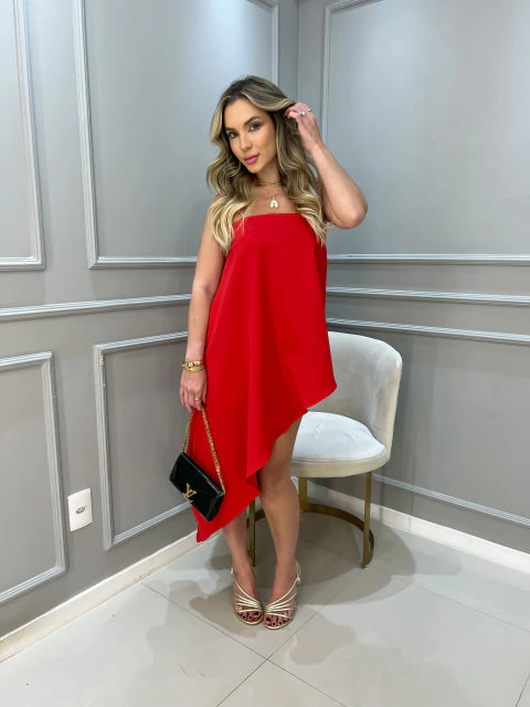 VESTIDO BRAZ - VERMELHO - 10% DE DESCONTO NO PIX